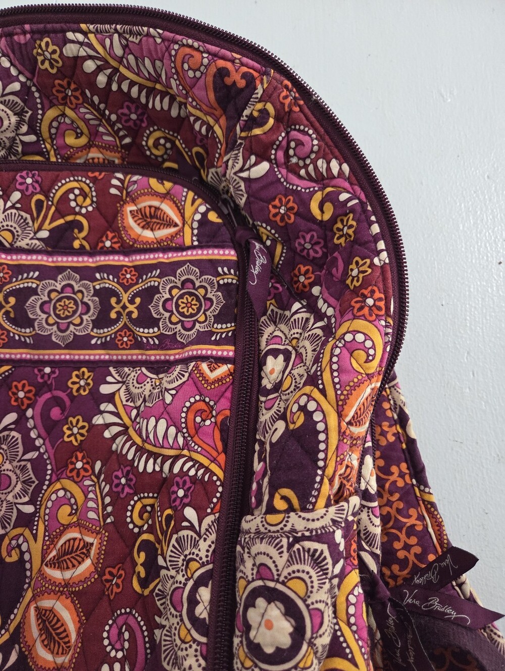 Vera Bradley Backpack With Built In Computer Compartment - Picture 5 of 9